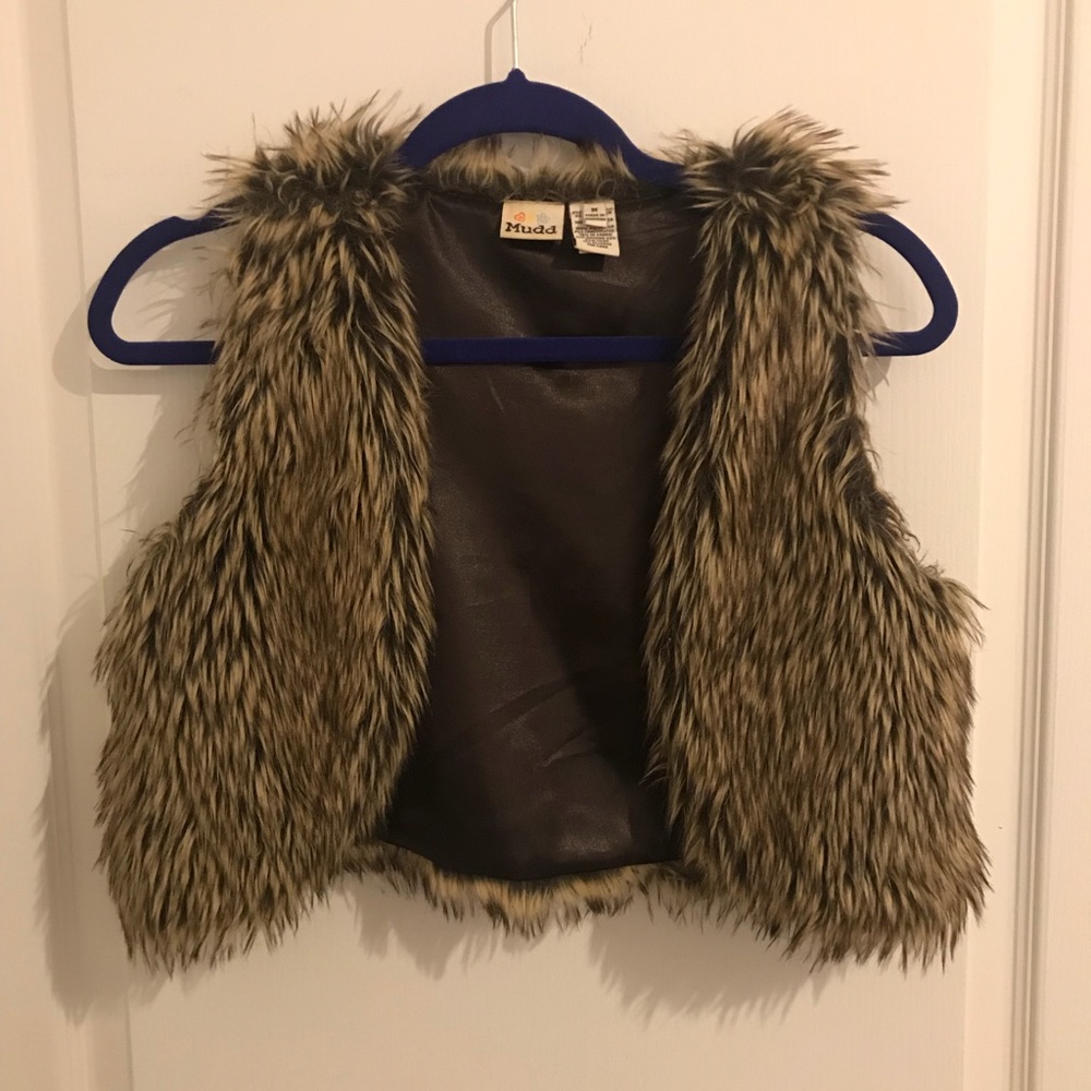 Faux fur vest